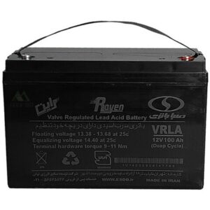 باتری یو پی اس 12 ولت 100 آمپرساعت صبا باتری