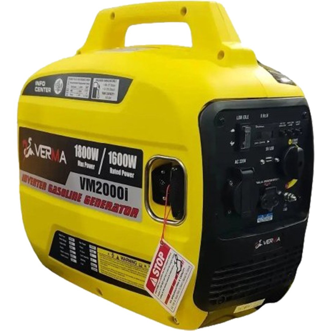 موتور برق 1.8 کیلووات سایلنت اینورتری بنزینی هندلی دیجیتال ورما مدل VM2000i