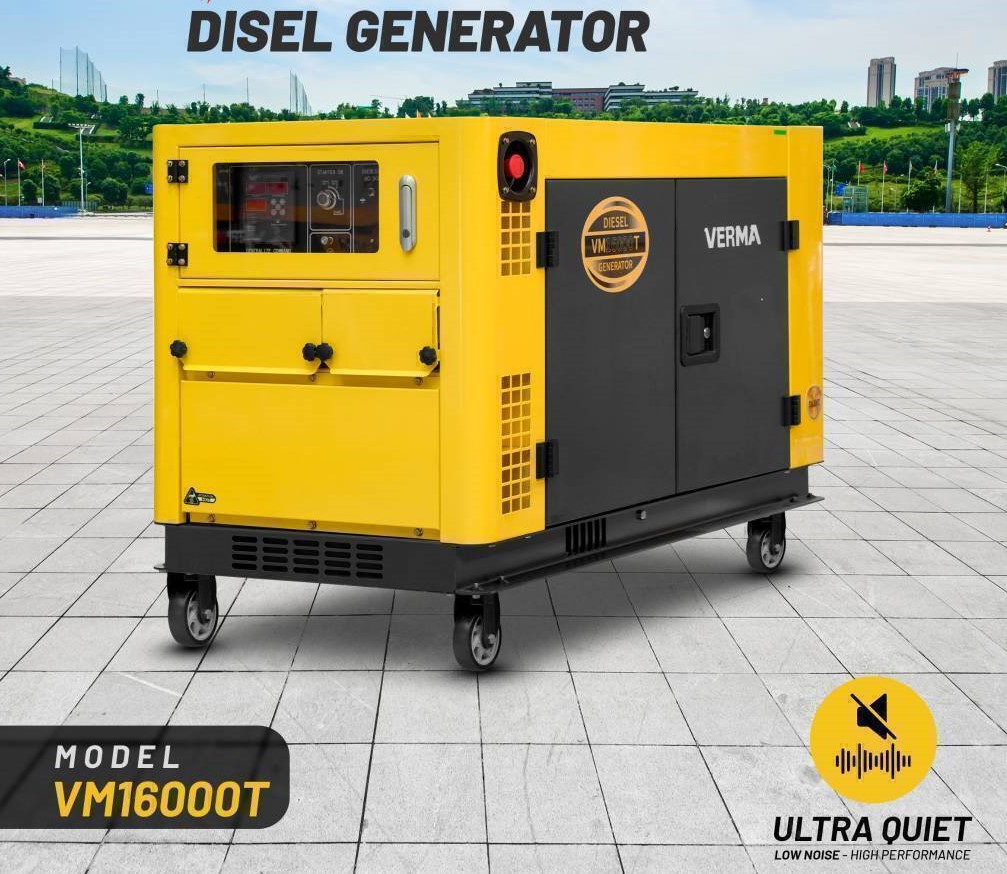 موتور برق 10 کیلووات سایلنت ورما گازوییلی سه فاز مدل VM130000T3