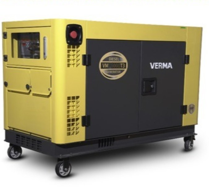 موتور برق 10 کیلووات سایلنت ورما گازوییلی سه فاز مدل VM130000T3