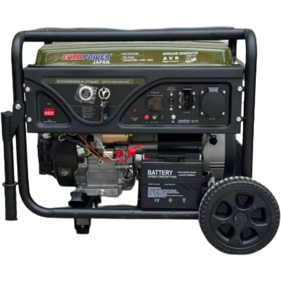 موتور برق یورو پاور سه‌گانه‌سوز 8 کاوا مدل EP8000-TGF