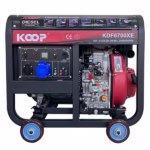5 kW KOOP Diesel Electric Motor | Model KDF6700XE | Starter + Copper Coil