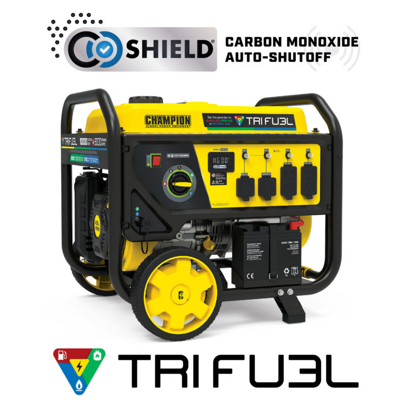 موتور برق آمریکایی سه‌گانه‌سوز 10000 وات champion